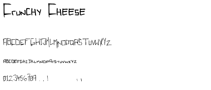 Crunchy Cheese font
